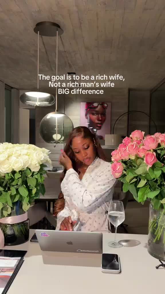 Being a rich wife isn't about who you marry, It's about who you become. Money, mindset, and independence first, everythi
