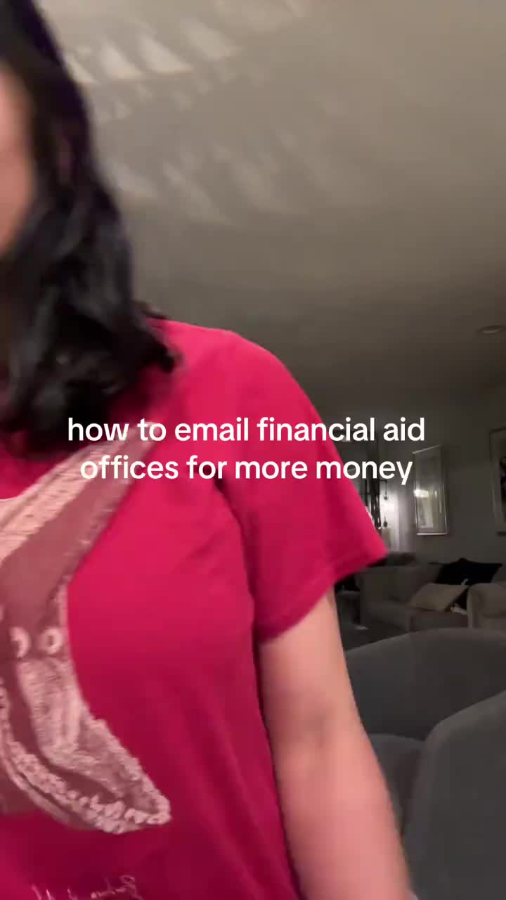 💰how to email financial aid offices for more MONEY!! #college #senioryear #fafsa #finance #collegedecision