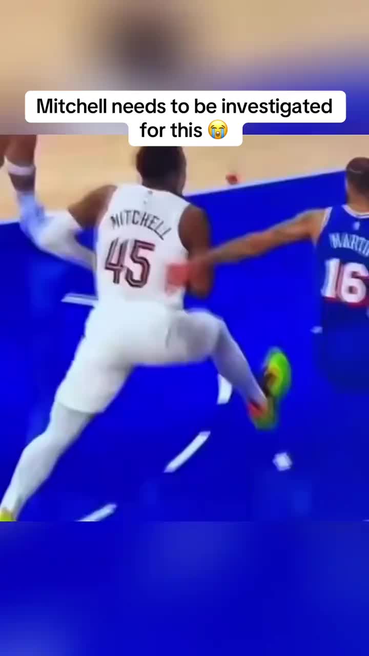 Mitchell needs to be investigated for this 😭 #clevelandcavaliers #NBA #fyp