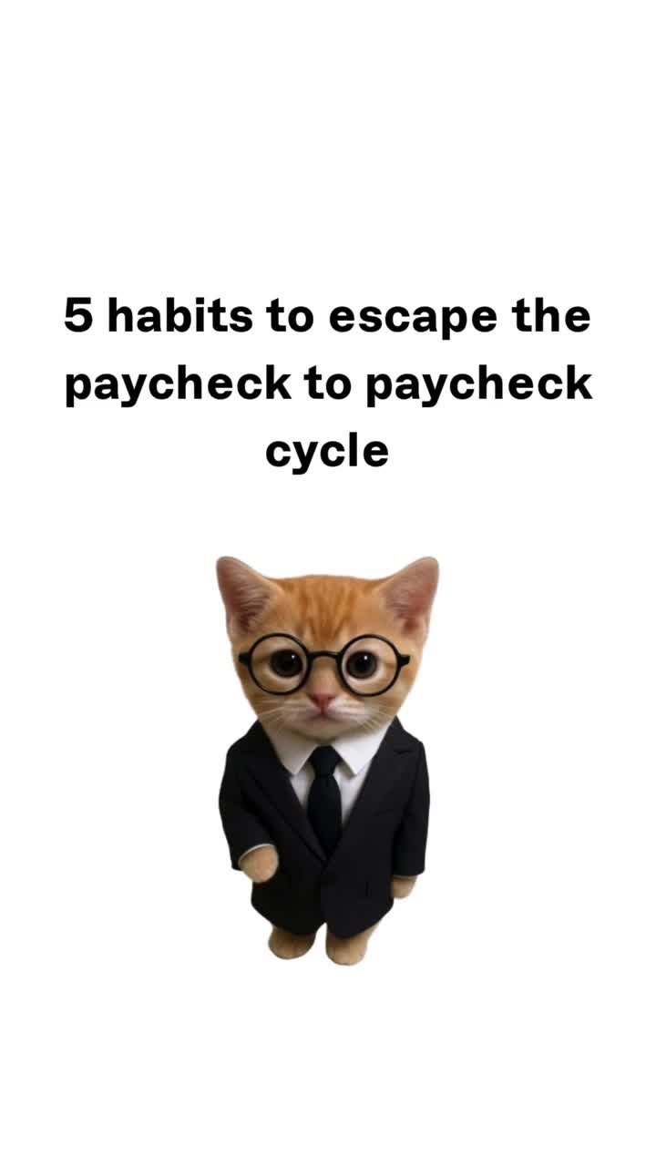 5 habits to escape the paycheck to paycheck cycle