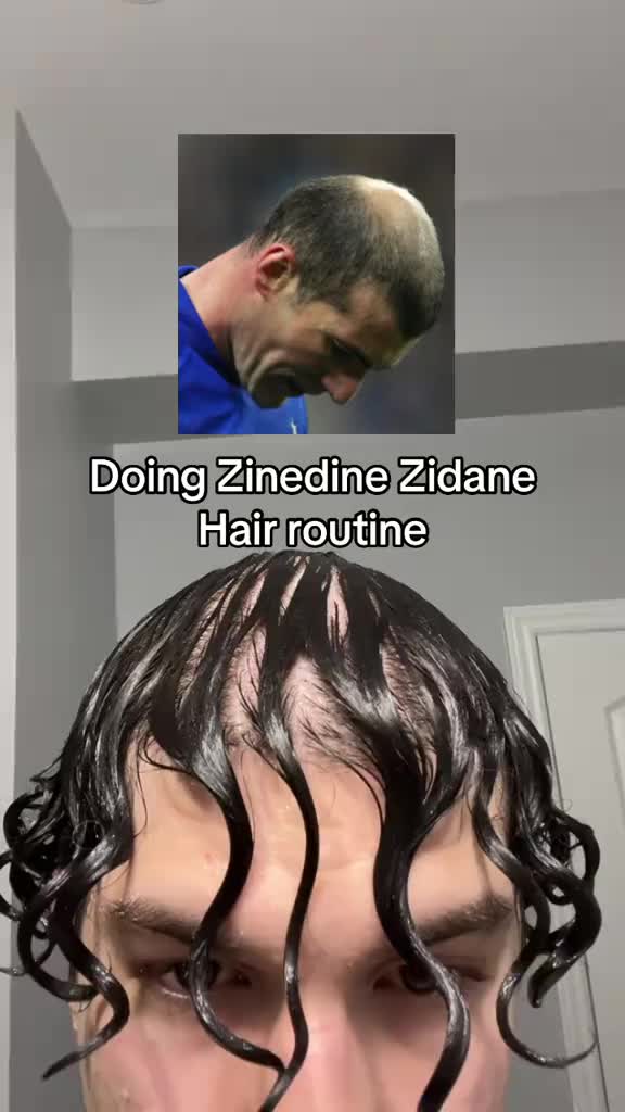 Follow for more sport player routine #curlyhair #routine #Soccer #football