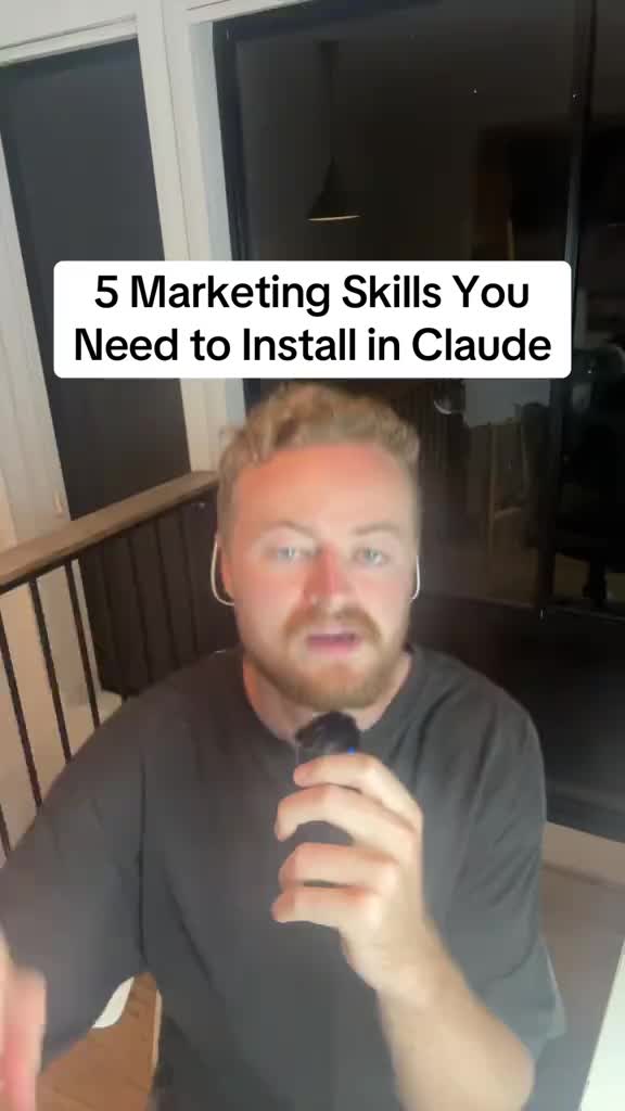 Top 5 Marketing Skills You need to install in Claude if you are a beginner to Claude. Claude has some incredible Marketi