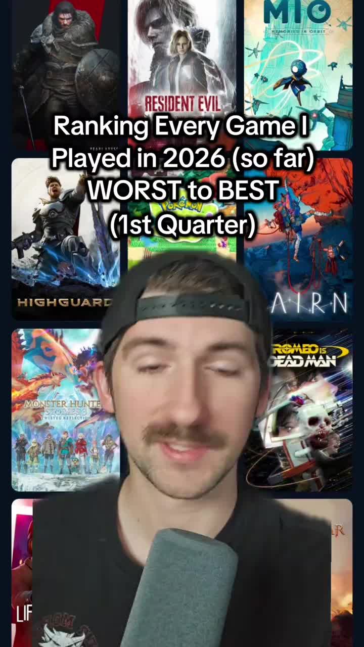 Ranking every game I played this year Worst to Best (1st Quarter) #gaming #residentevil9 #crimsondesert #pokopia #monste