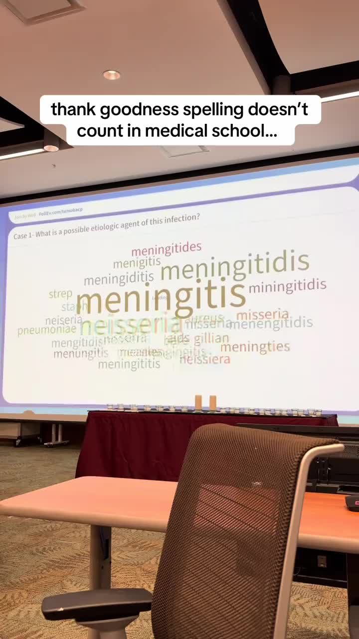 If spelling counted I fear I’d fail every exam… #medicalstudent #medschool #studywithme