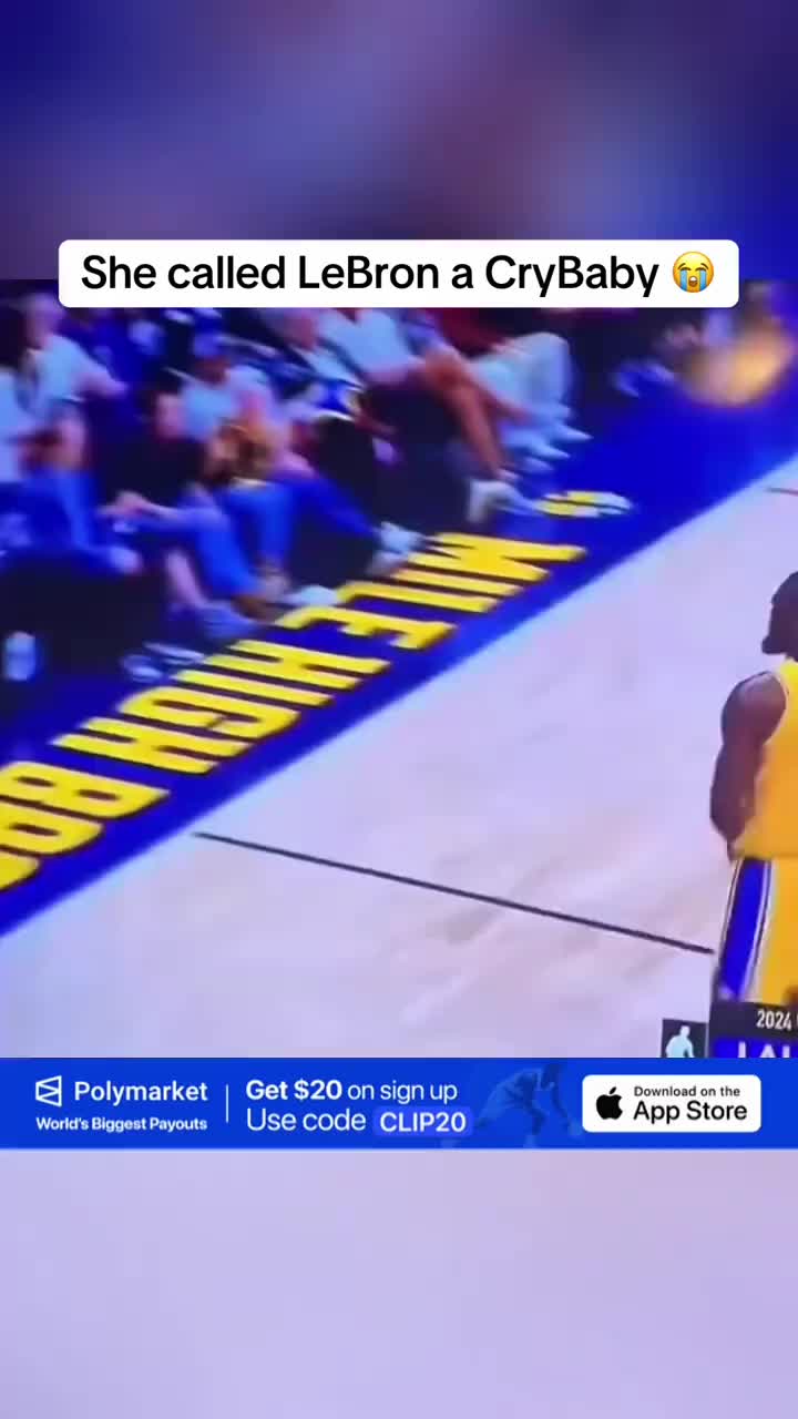 She called LeBron a CryBaby 😭 Get $20 on Polymarket app with code CLIP20 #losangeleslakers #NBA #fyp