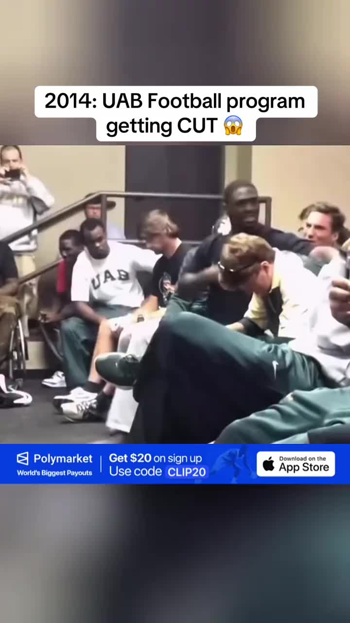 2014: UAB Football program getting CUT 😱  Get $20 on Polymarket app with code CLIP20 #CollegeFootball #nfl #fyp