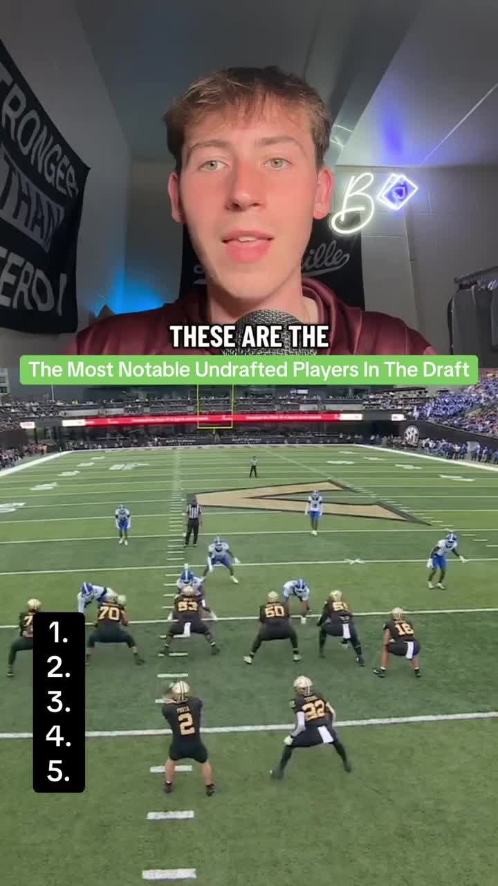 The Most Notable Undrafted Players from the 2026 NFL Draft #nfl #nfldraft #undrafted #quarterback #thefootballfreak