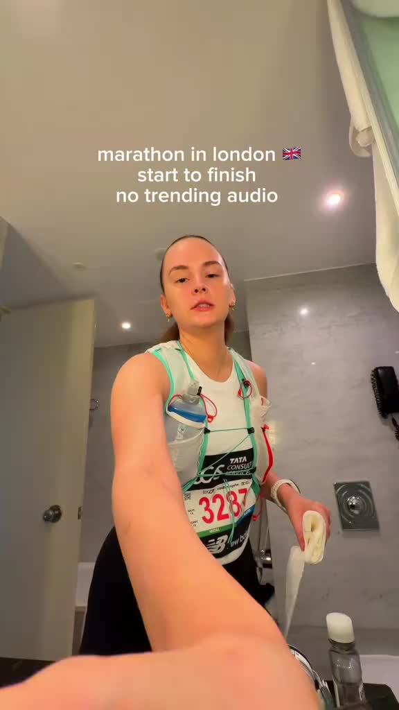 Marathon in London day vlog lets goooo #marathon #london