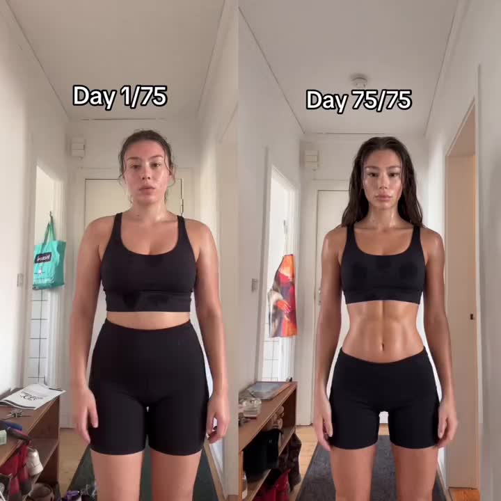 Same place but not at the same time, just finished her 75 challenge 🫶 #her75  #GlowUp #fyp