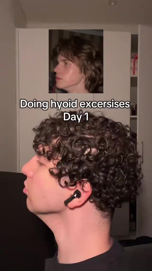 Will this improve my hyoid? #jawline #exercise #muscle #routine