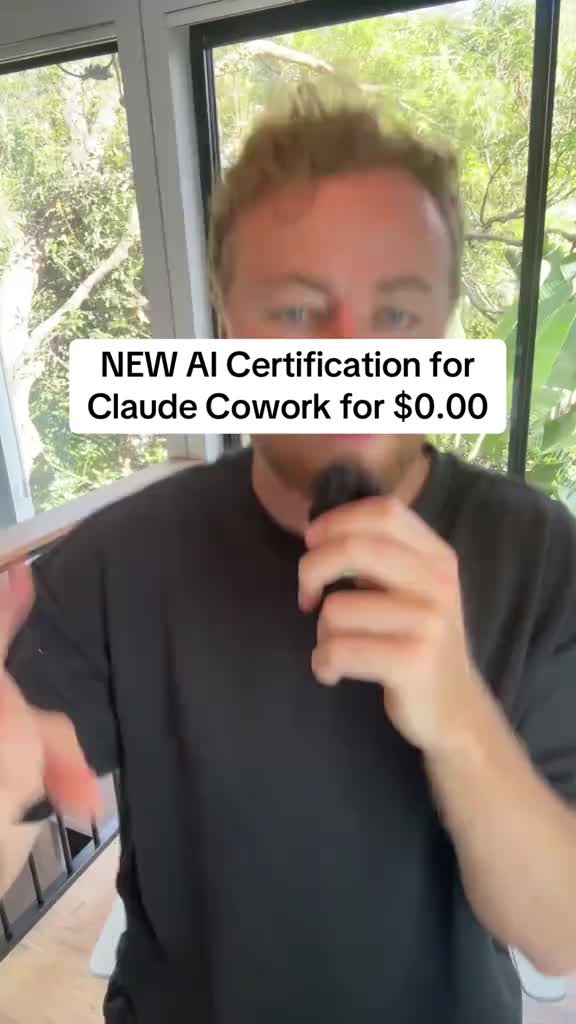 Claude just dropped an AI certification on Claude Cowork. It’s filled with useful ways to use Claude Cowork to get ahead