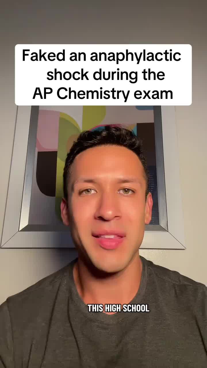 Faked anaphylactic shock to get out of AP Chem Exam . . . . AP exam scandal 2026 #apchem #apexam #apexams #aps #highscho