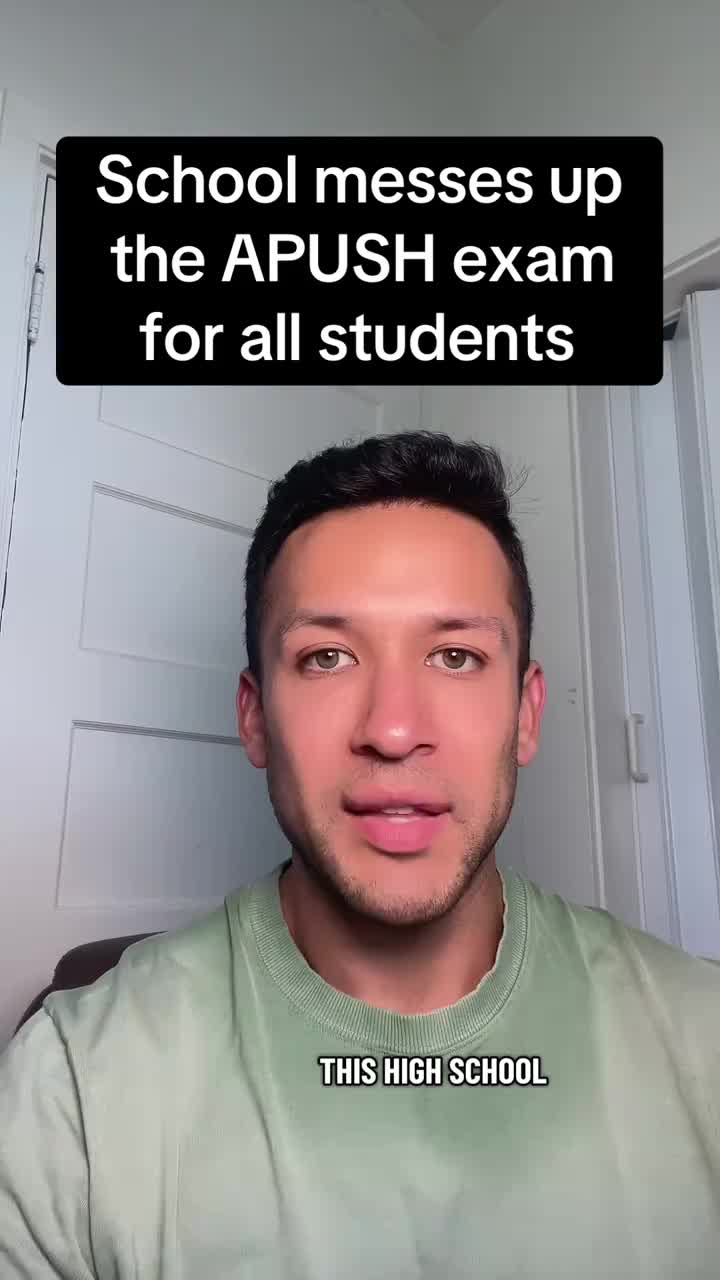 APUSH exam scores cancelled because of a high school mistake . . . #highschool #apush #apexam #apexams #fyp