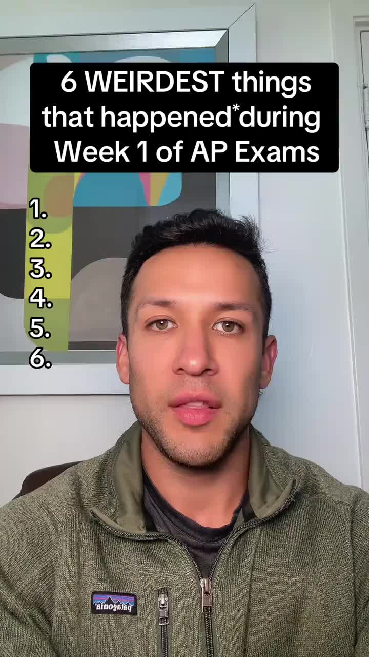 AP Exam Week 1 strange scandals, stories, and incidents . . . . #apexam #apexams #aps #highschool #fyp