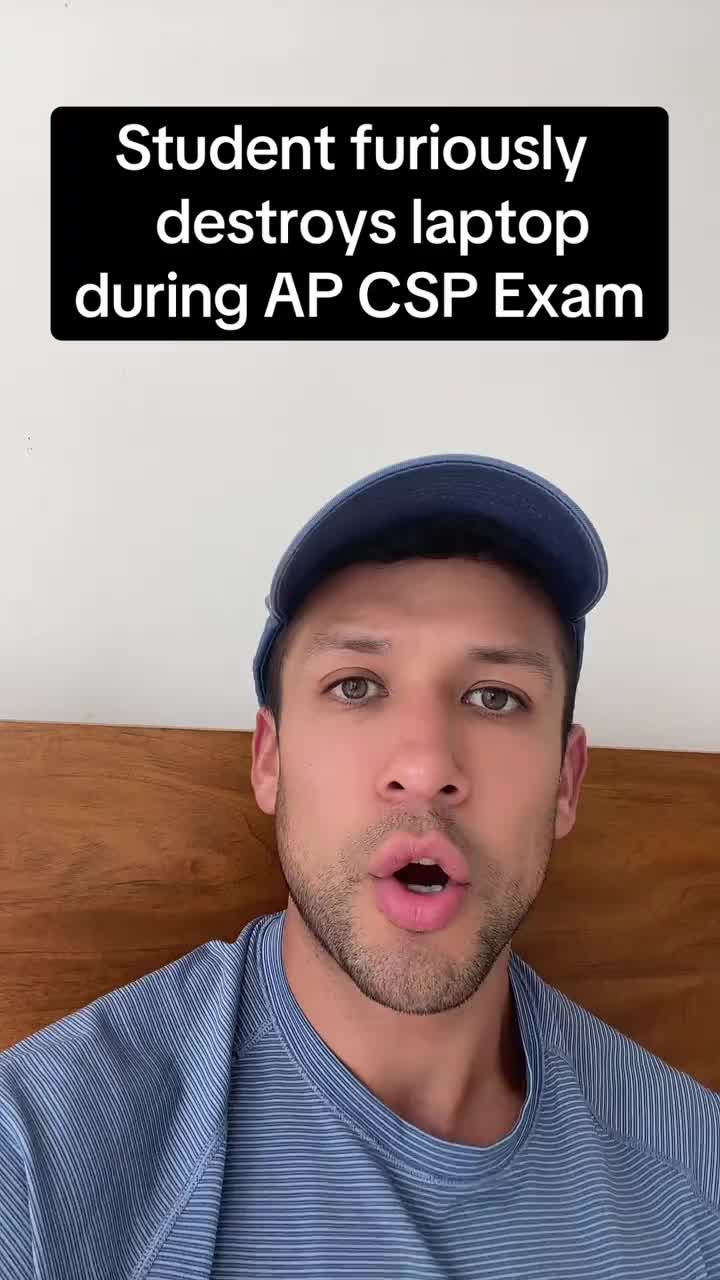 AP CSP crash out 2026 . . . #apexam #apexams #aps #highschool #fyp