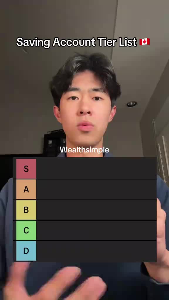 Saving account tier list 💰  Follow for more personal finance and investing content.  ##money##PersonalFinance##savingmo