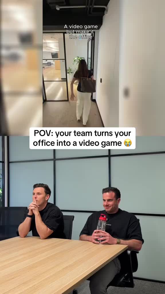 POV: your team turns your office into a video game 😭