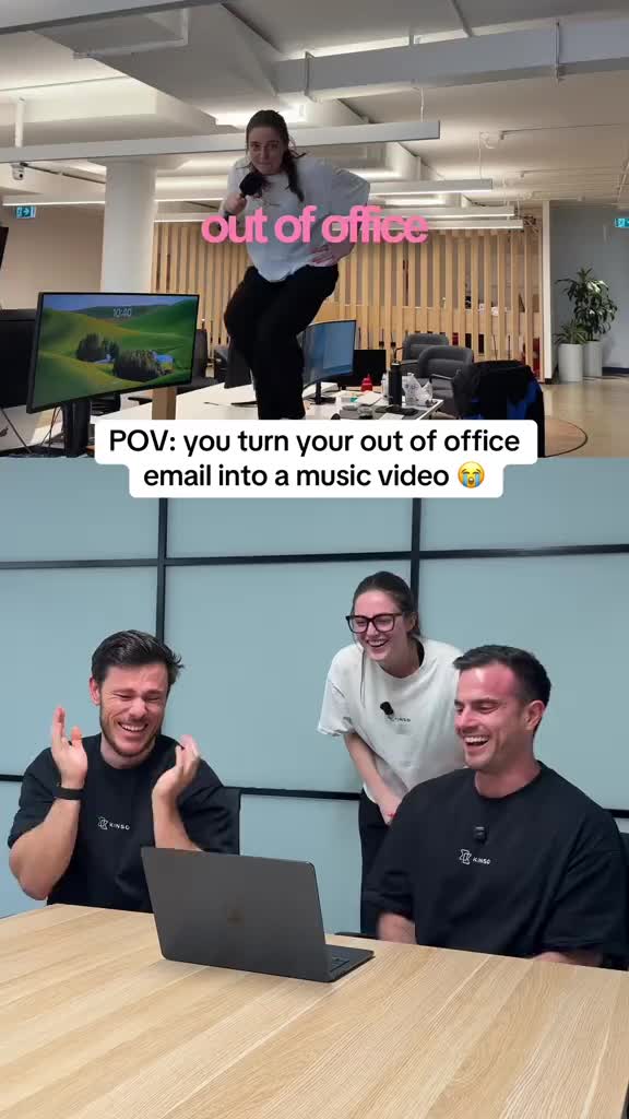 POV: you turn your out of office email into a music video 😭