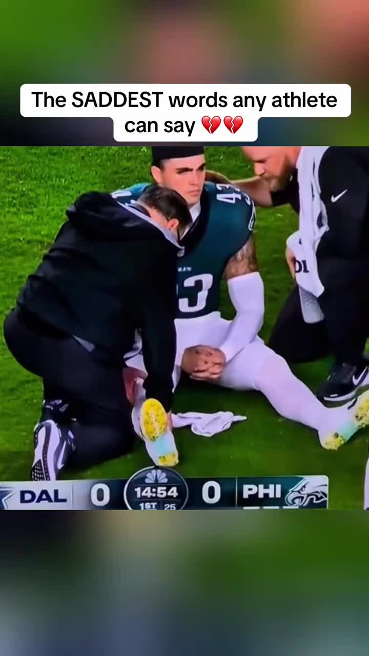 The SADDEST words any athlete can say 💔💔 #philadelphiaeagles #nfl #fyp