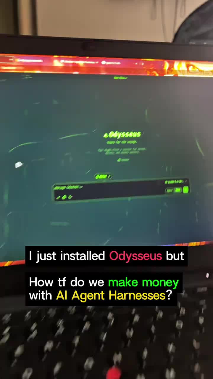 How do we make money with AI Agent harnesses like Odysseus by PewDiePie??🚨 #ai #pewdiepie #aiagents #chatgpt #makingmon