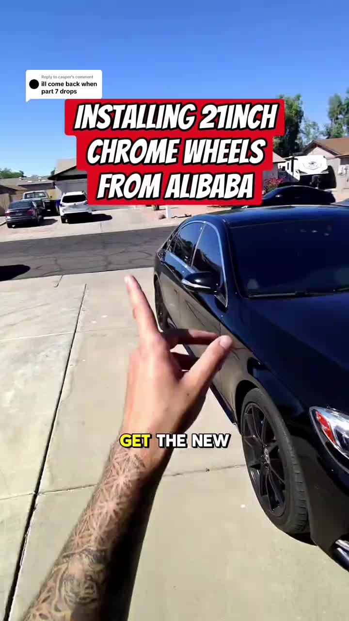 Replying to @casper Would you buy wheels from china? #alibaba #s550 #chrome #wheels #carsoftiktok