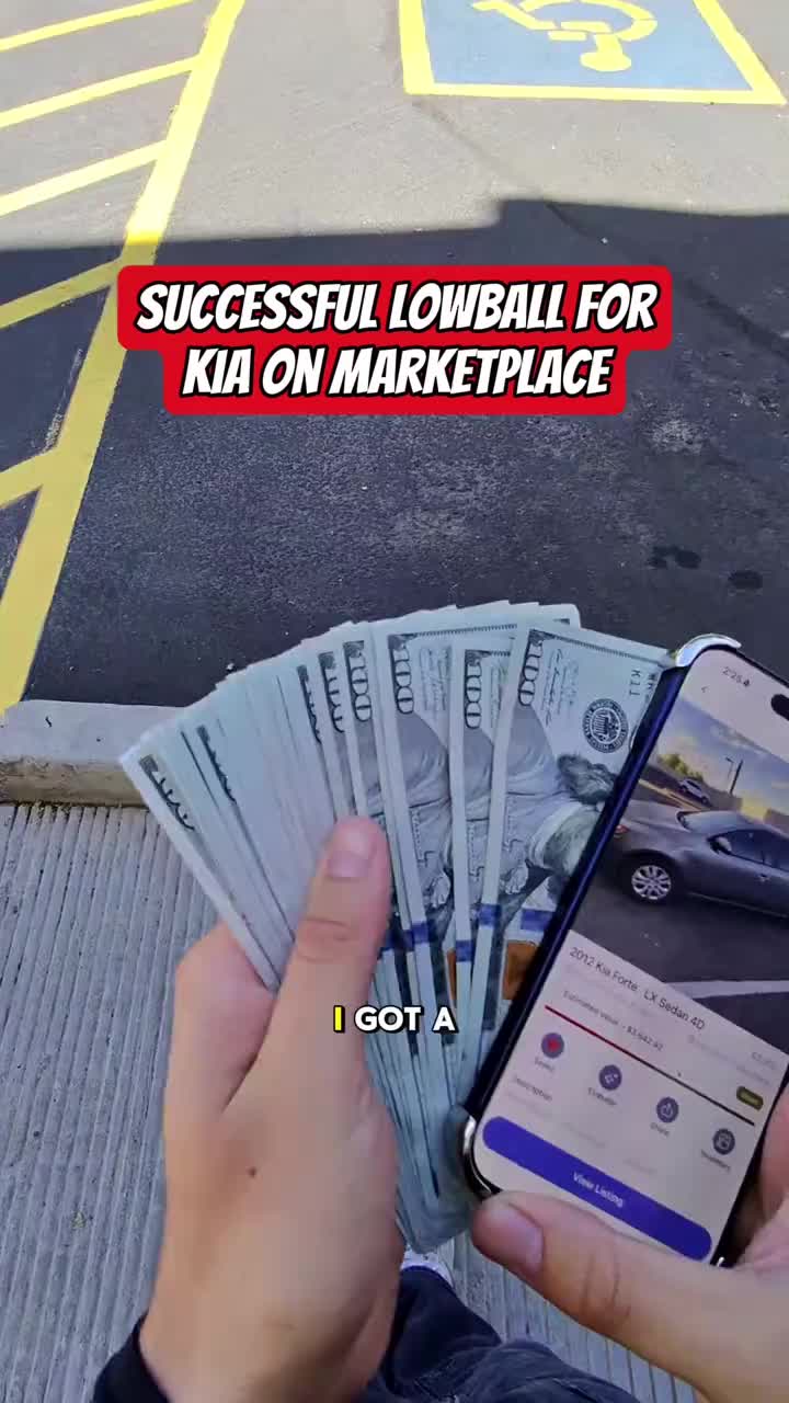 Lowballing on marketplace… #profit #flippingcars #business #carflipacademy #carsoftiktok