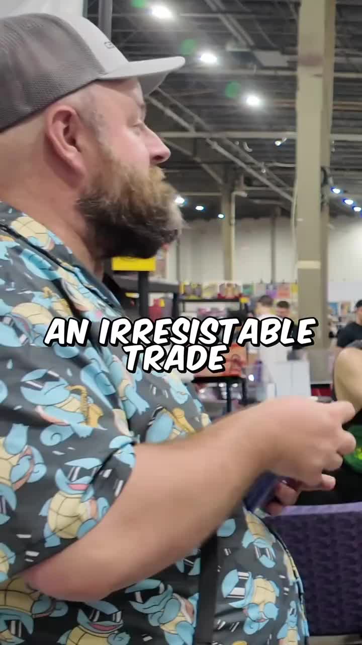 A trade he couldn’t resist 🤩 #fyp #pokemon #pokemontrading #creatorsearchinsights