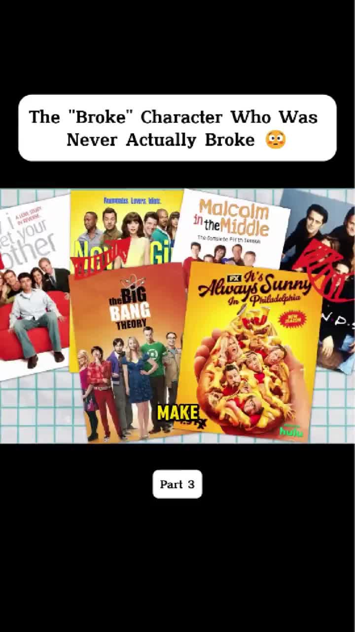 The Broke Character Who Was Never Actually Broke 😳 - Part 3 #fyp #sitcom #joey #friendstvofficial #thebigbangtheory #tv