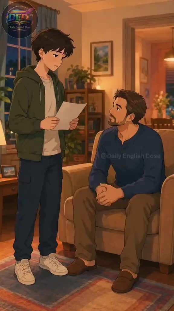 When a Son Demands Adult Privileges... Dad Gives Him Adult Responsibilities! 😄 #conversation #SpeakEnglish #dad #son #e