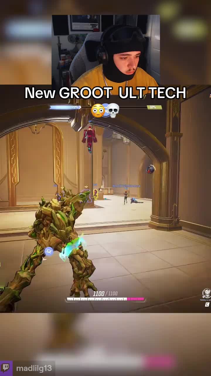 Good way to ULT with groot?🤔 #fyp #madlilg #MarvelRivals #MarvelRivalsJubilee #MarvelRivalsS9