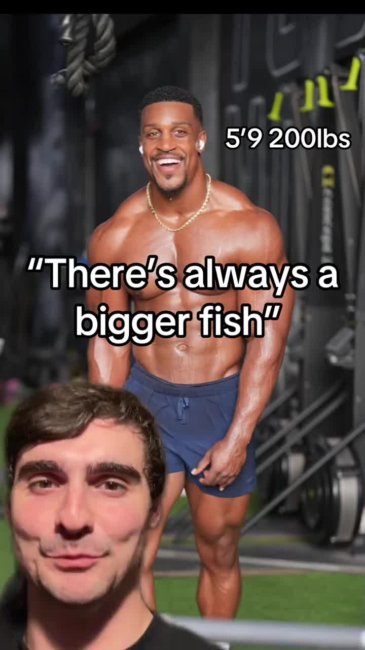 Imagine making Larry Wheels look small 💀 - - - #gym #larrywheels #andreysmaev #ashtonhall #dylansnyder
