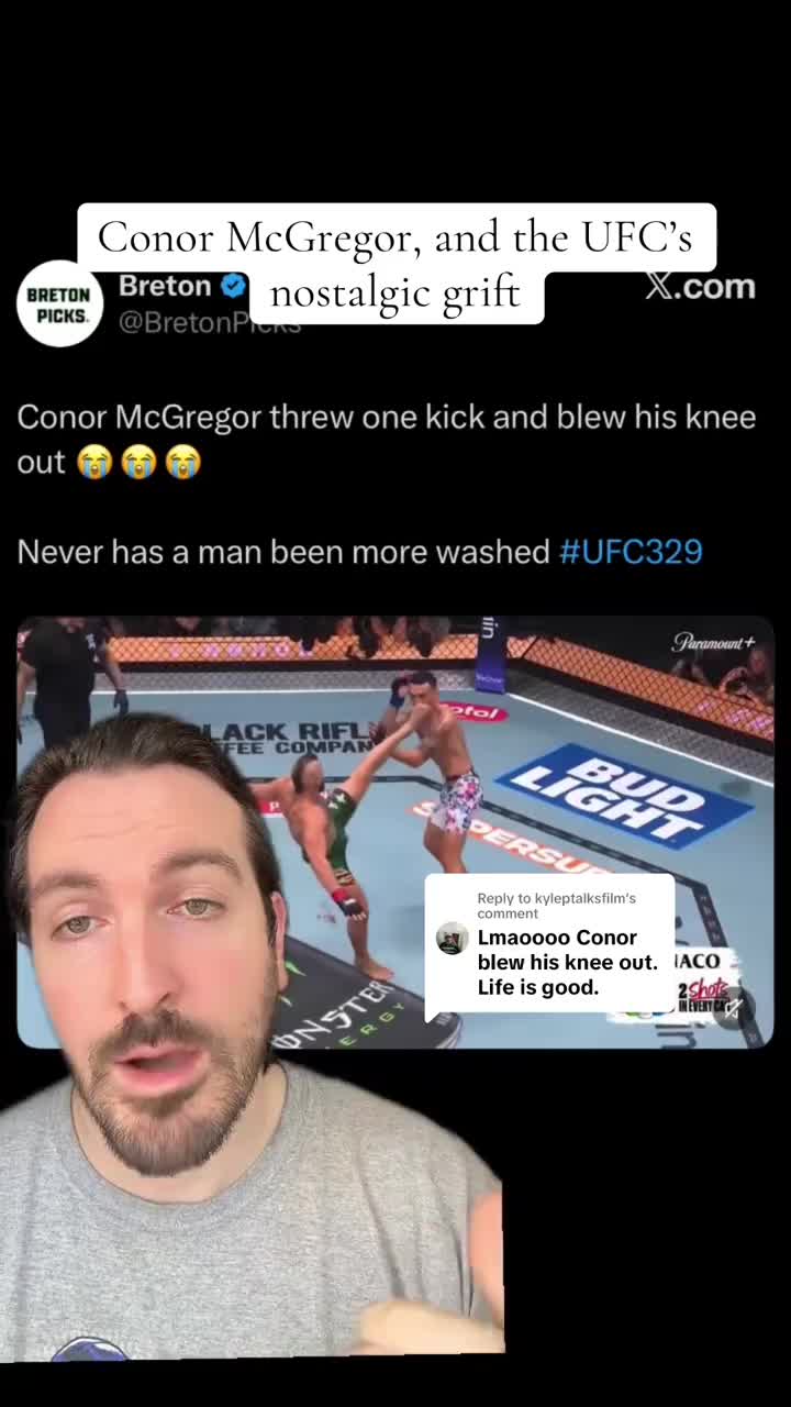 Replying to @kyleptalksfilm all the cattle bet on Conor McGregor last night, who (allegedly / in my opinion) appears to 