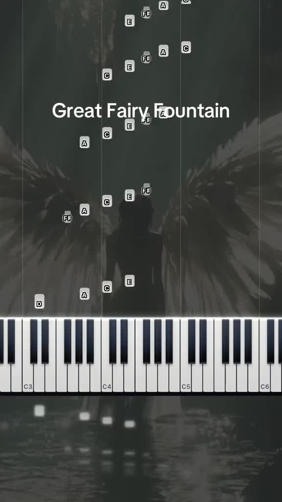 Can you feel it? Made with app falling note #piano #pianotutorial #pianocover #zelda #heavenly