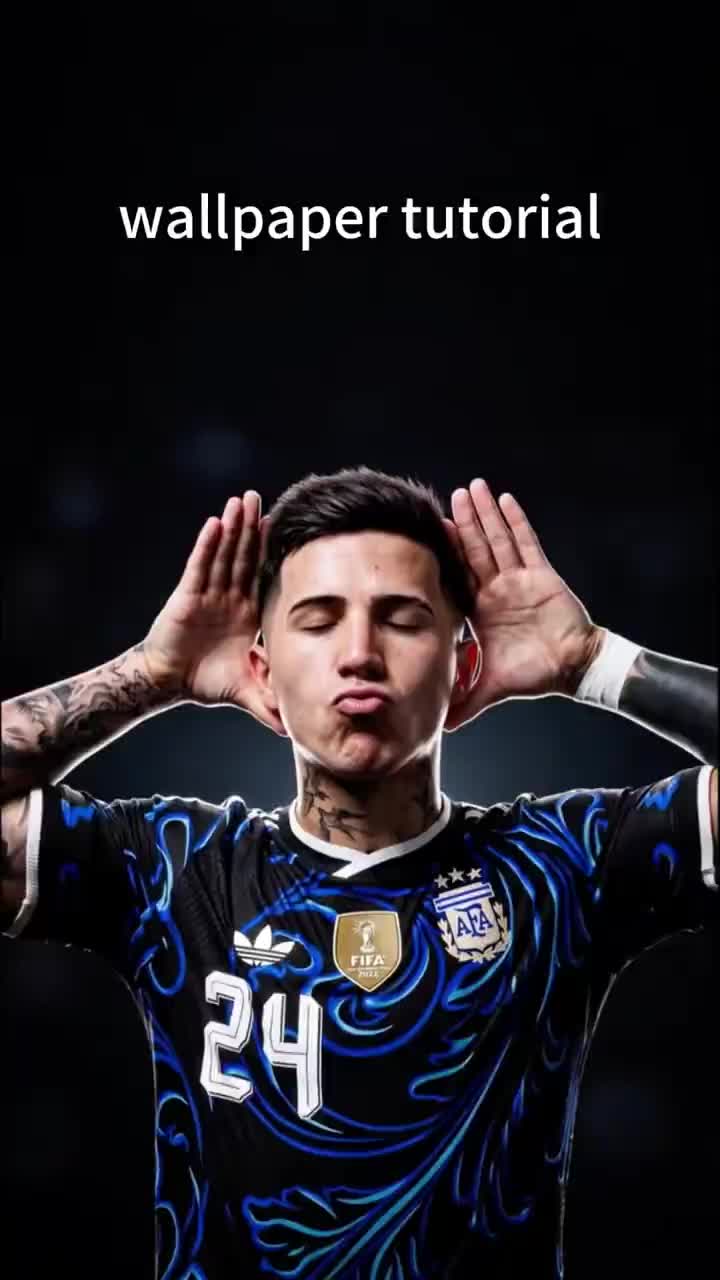 Go to the "SSME" app, search for 0216 and download the same wallpaper.  Enzo celebration wallpaper tutorial Enzo celebra