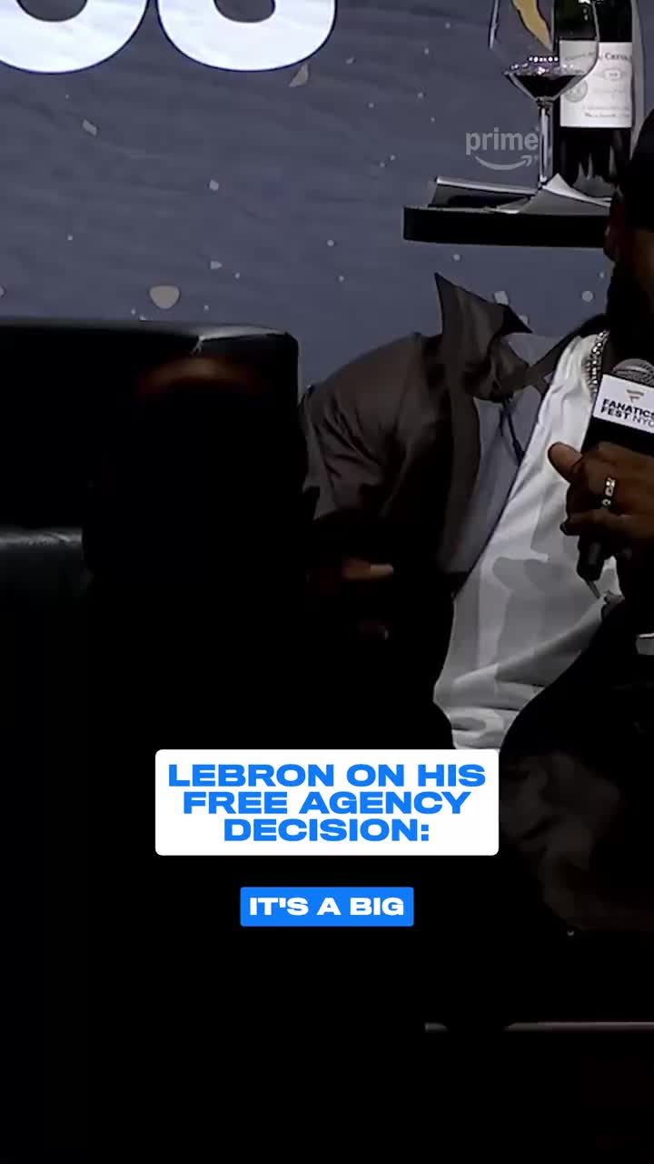 "It's a big decision for not only myself but for my family as well." LeBron James explains what's going into his free ag