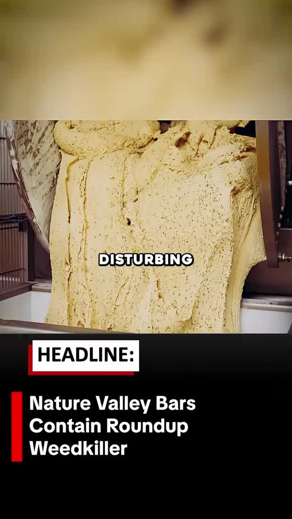 ⚠️ Scanned on the Exposr app ⚠️ The EWG tested 14 Nature Valley products for glyphosate — the active ingredient in Round
