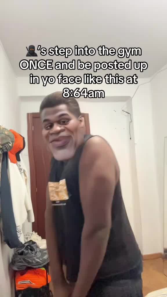 Bro took a WHIFF of the gyms air😭✌🏿#relatablememes #funnymemes #comedy #funn #giftok