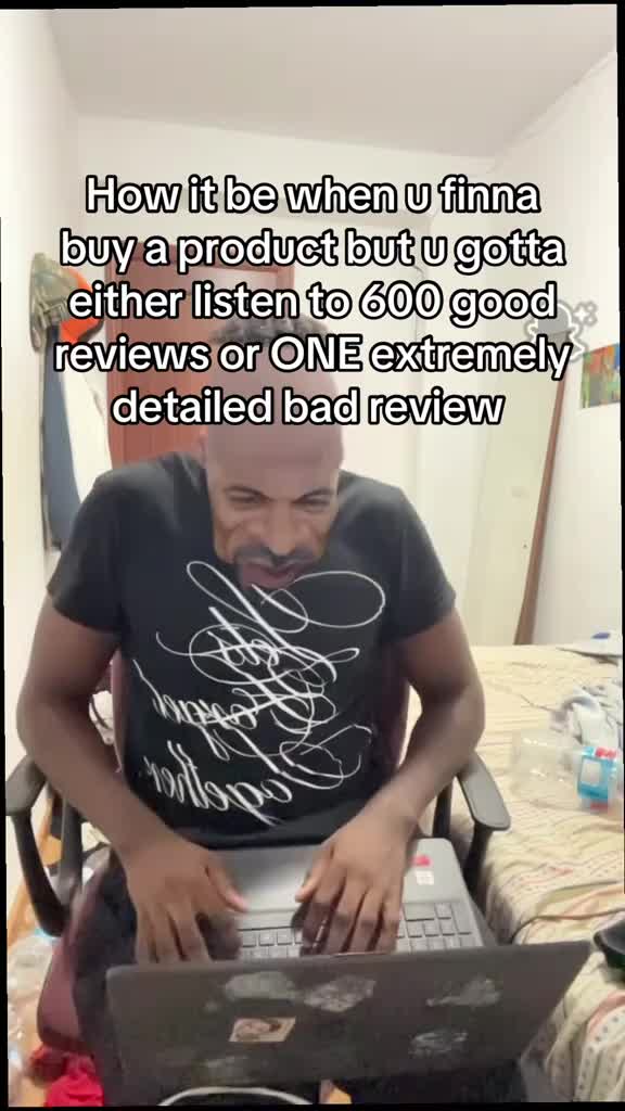 All it takes is one bad review and I’m overthinking ts😭✌🏿#funnymemes #relatablememes #comedy #funn #giftok