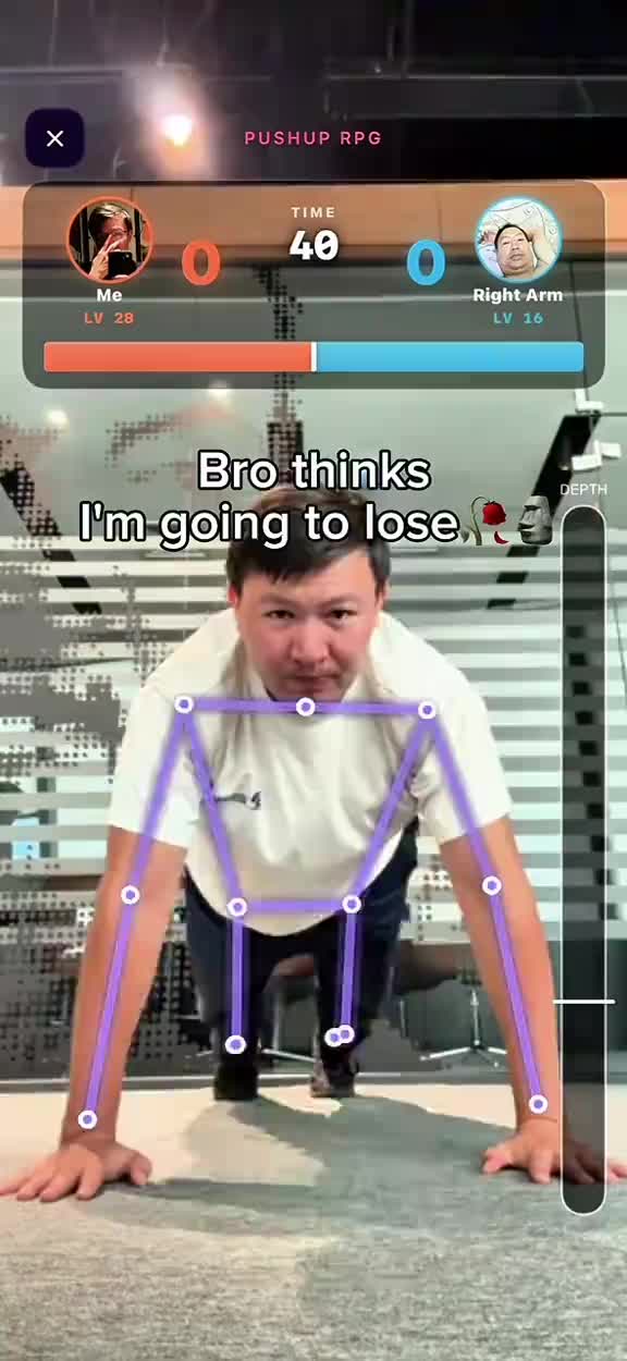 Bro thought he had a chance #TikTokCreatorSearchInsightsIncentive #pushupgame #fitnessfun