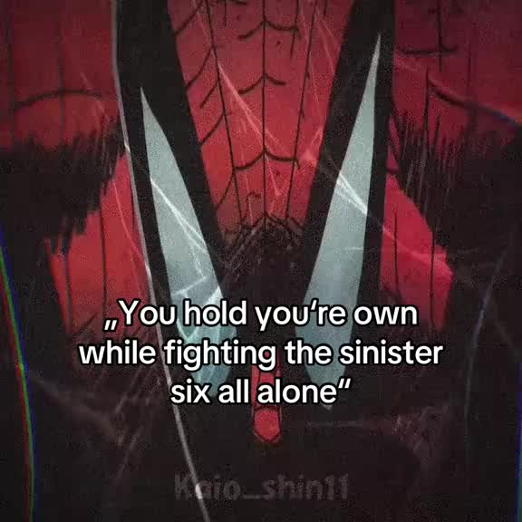 Holy aura. ||| #spiderman #sinistersix #hold #spidermanedit #fyp