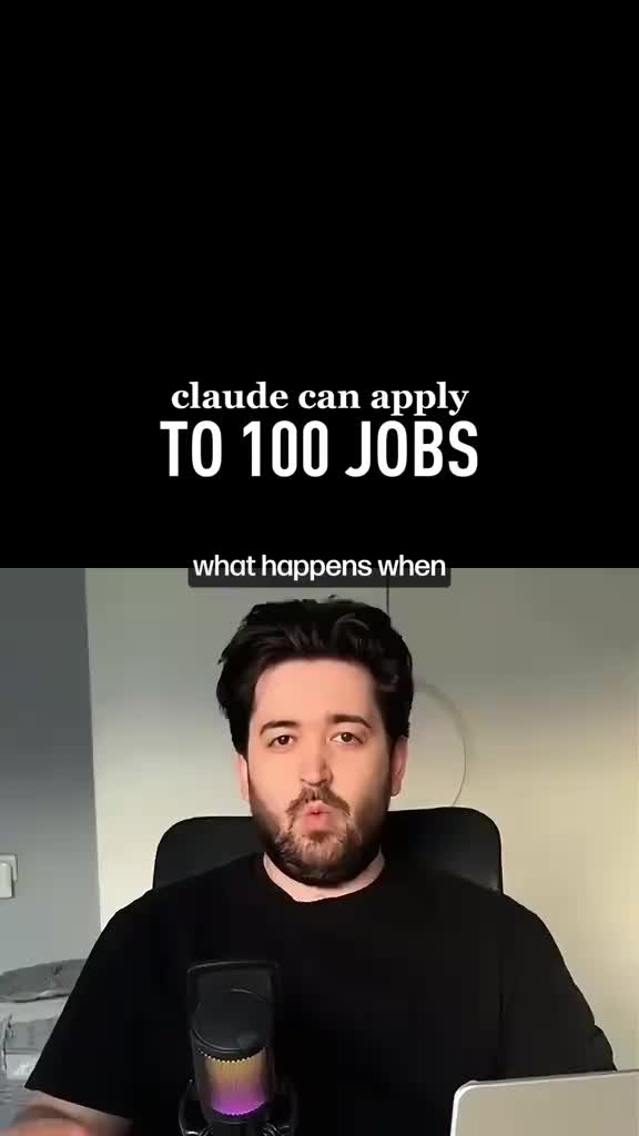 Claude just helped one guy land 10 interviews by automating 100 job applications with tailored CVs and ATS keyword match