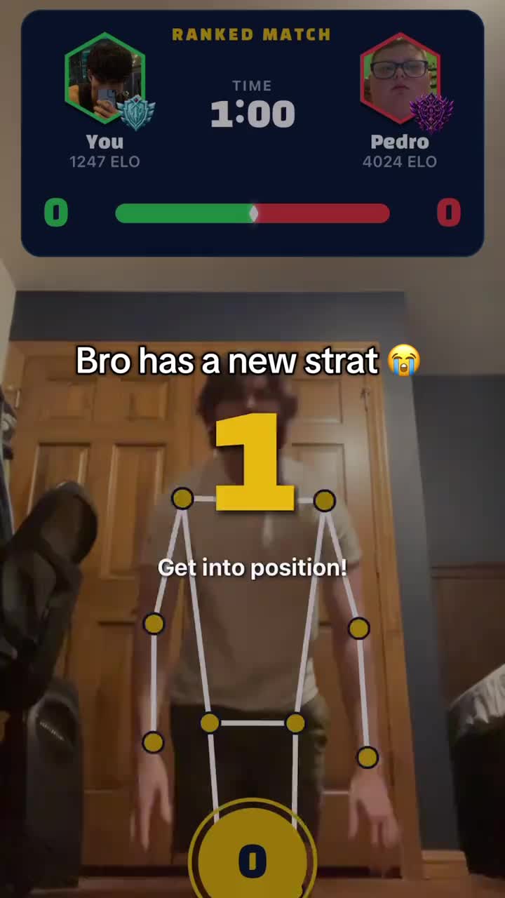 He’s too good at this game 😭 #pushups