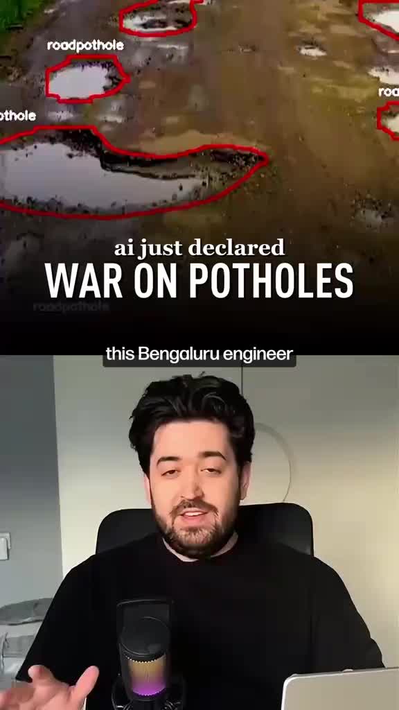 Gaurav Sen built an AI-powered app that detects potholes, identifies the responsible contractor, and files complaints in