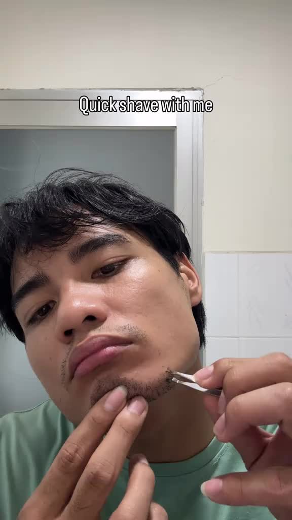 Quick shave before going out . #skincare #skincareroutine #GlowUp @BASED