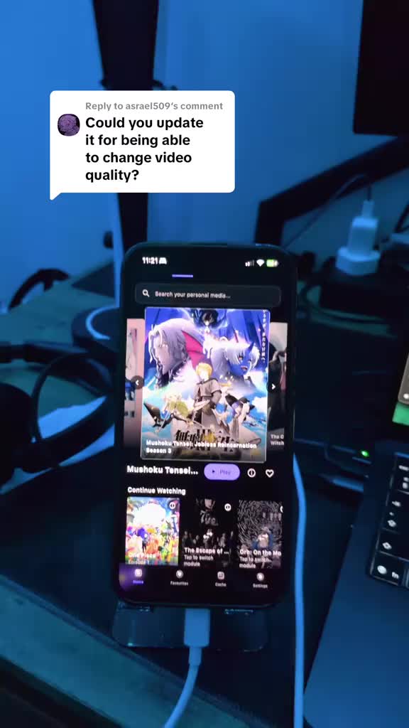 Replying to @asrael509 how to change video quality on synthetiq player #manga #synthetiq #animeapp #animefyp #anime