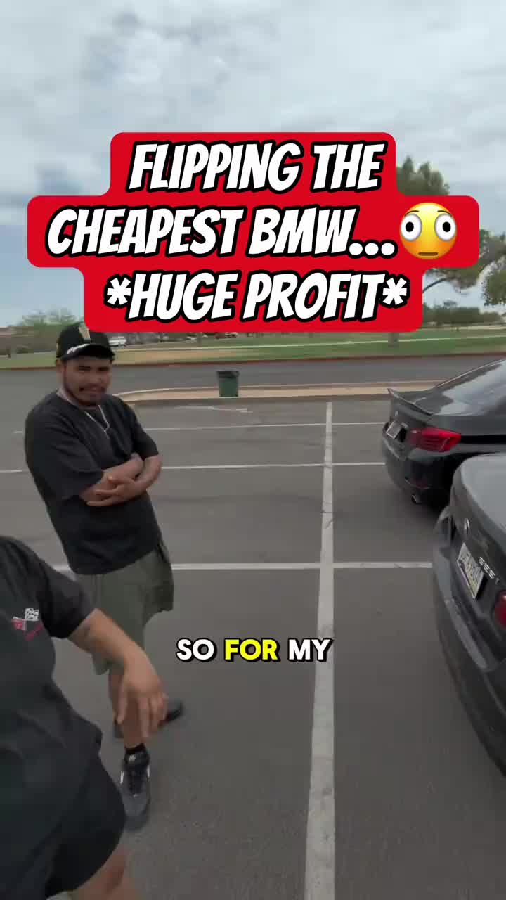 As soon as I got a notification for this deal, I WAS THERE... #flippingcars #bmw #profit #clapped #swoopa
