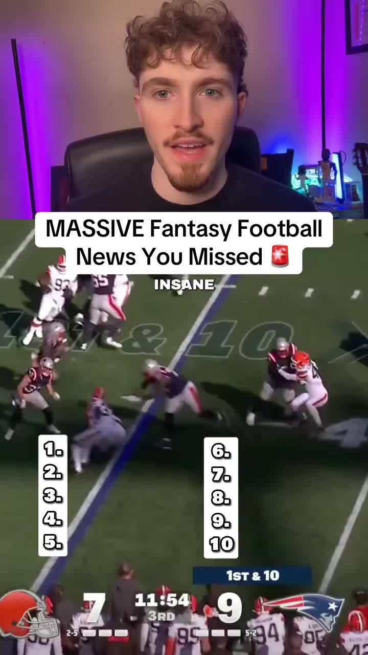 EVERYTHING CHANGED in fantasy football for week 1 👀🤯 #fantasyfootball #fantasyfootballnews