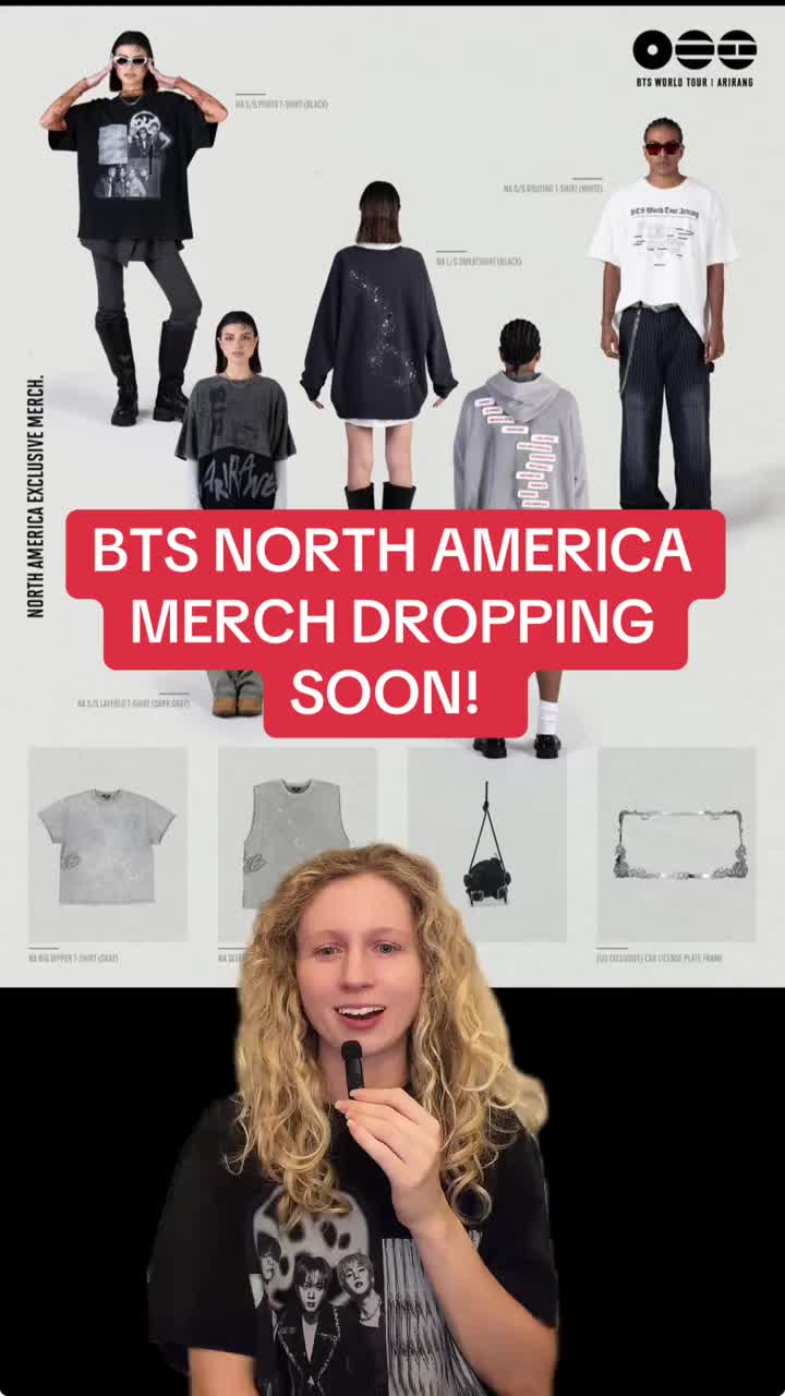 BTS US MERCH DROPPING #bts_official_bighit #btsarirang #btsmerch #btsupdate #btsconcert