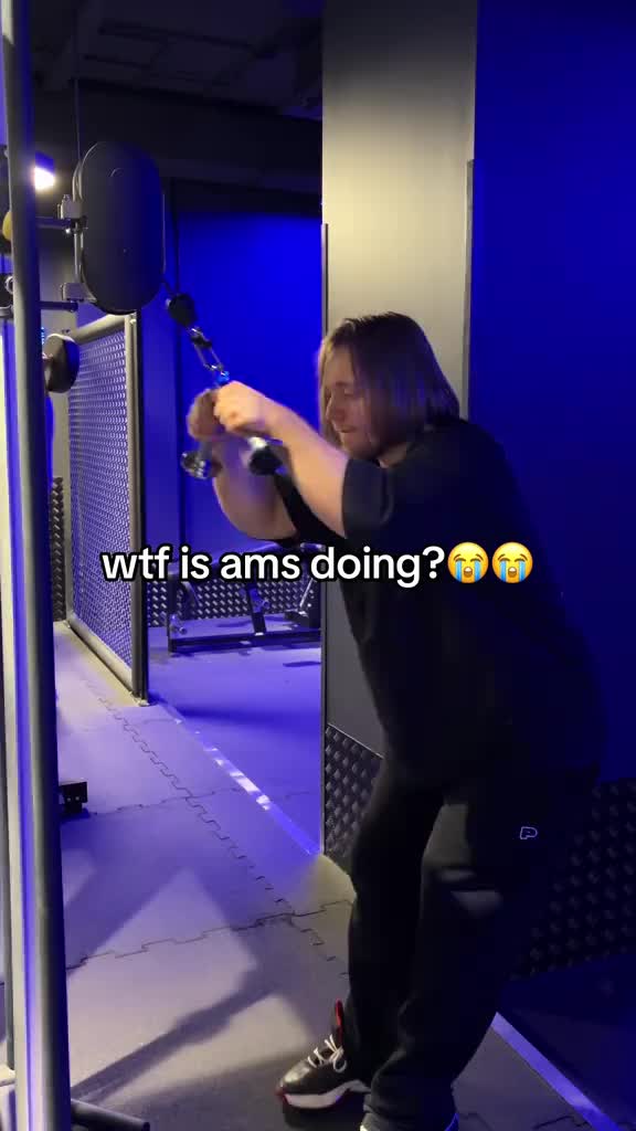 holy ams ai again 😭🥀 | ig: amslift @Golden Grip AMS08 #fullstack #gym #gymmotivation #GymLife #gymlife💀