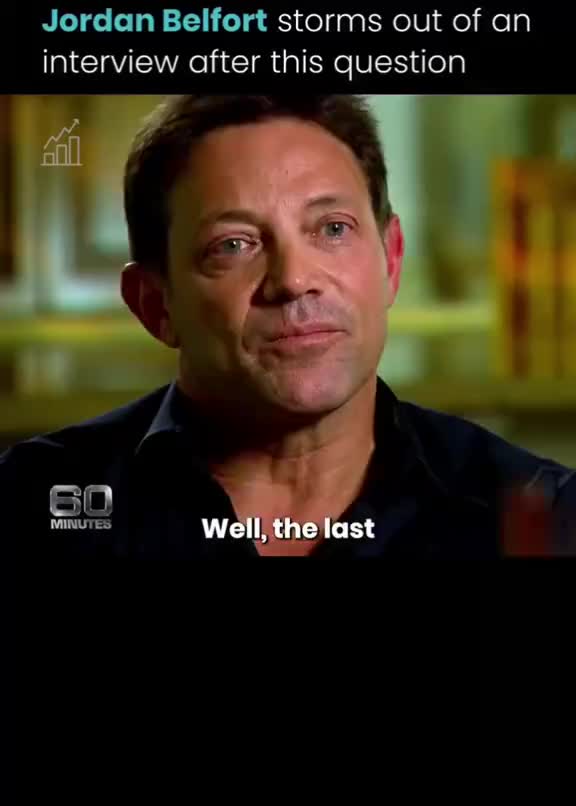 During a tense 2014 interview with 60 Minutes Australia, Jordan Belfort walked off set after reporter Liz Hayes pressed 